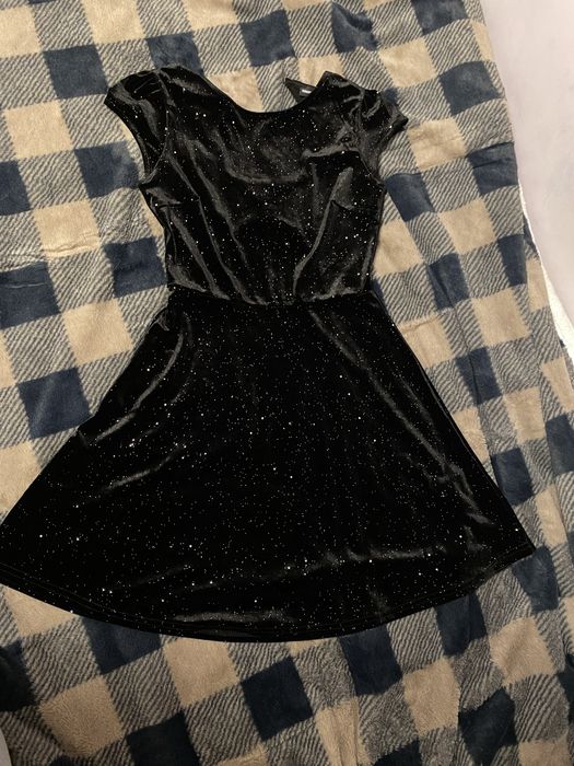 Блестящее мини платье