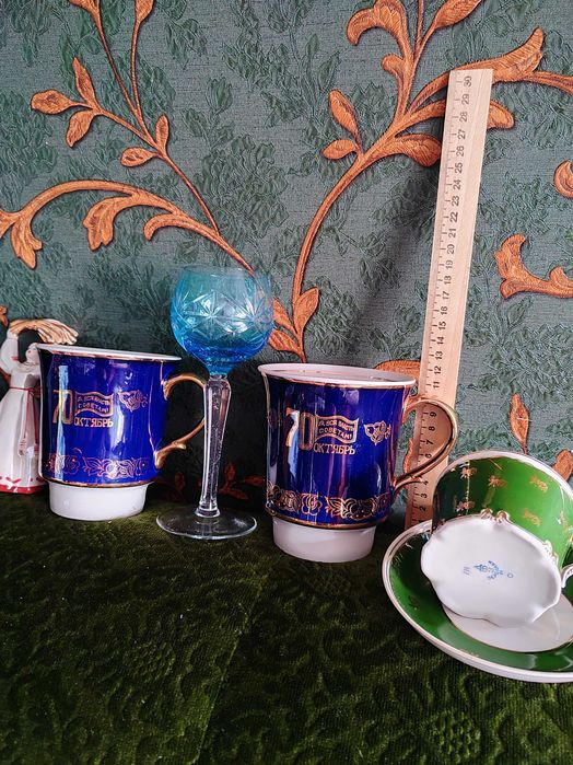 Вазы чайные пары кружки ретро