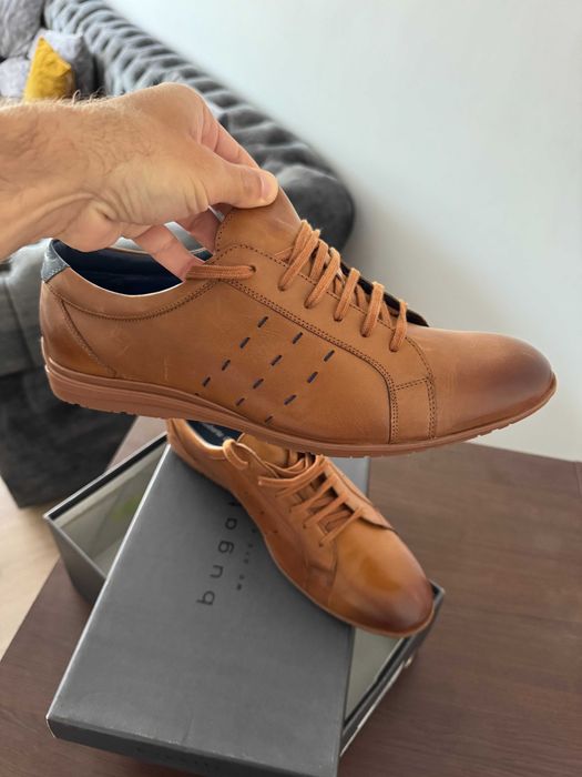 NOU Pantofi Sport Eleganti Roberto Renzo Piele Maro Coniac Mărimea 45 (US 11.5 / UK 10.5)