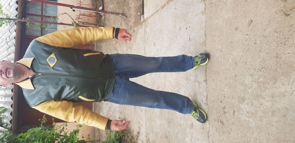 Geacă din piele unicat