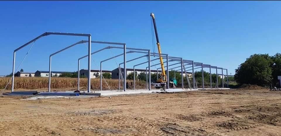 Vand hala metalica 14m x 40m complecta