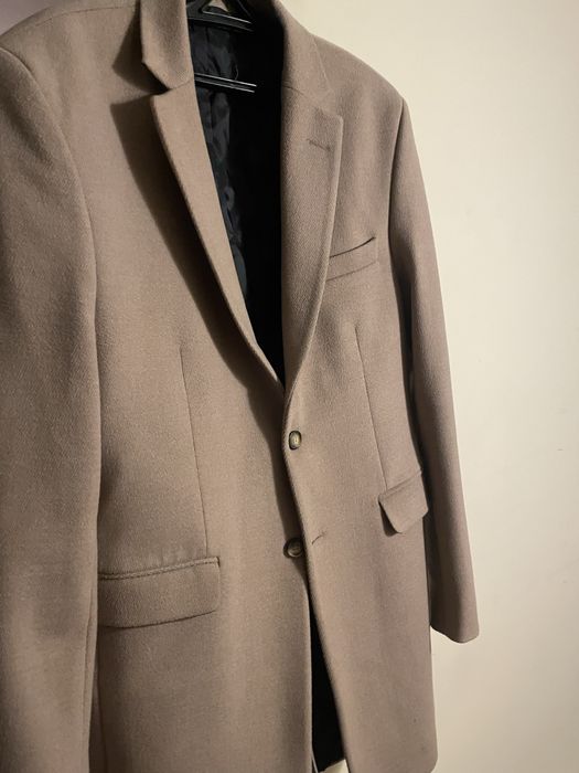 Пальто, мужское, бежевое