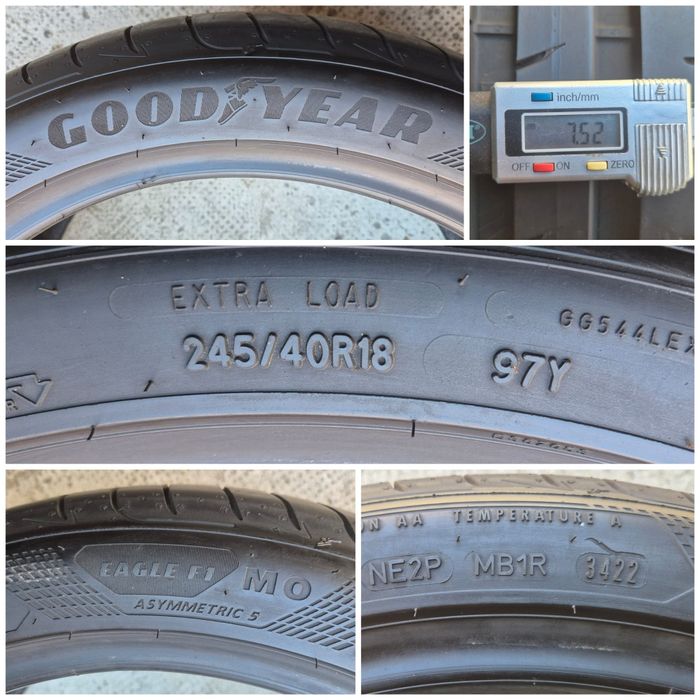 O bucată 245/40 R18 vară - una Goodyear Bridgestone