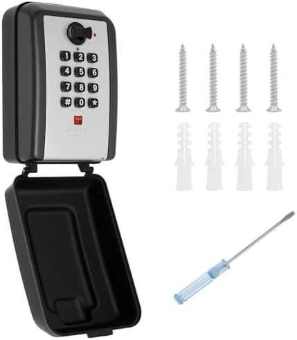 Нова Метална кодова кутия за ключове външна стенна сейф 12 цифри дом