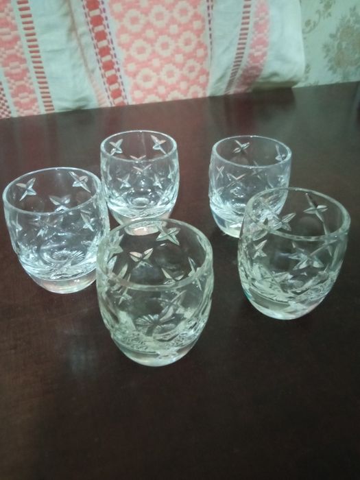 Винтажные стопки хрустальные  советские