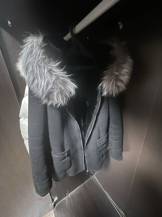 Дубленка с натуральным мехом песца