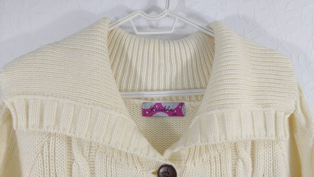 Pulover crem Rebelle - mărime M - L