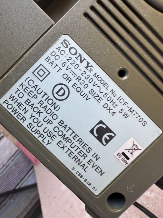 Radio Sony icf m770s