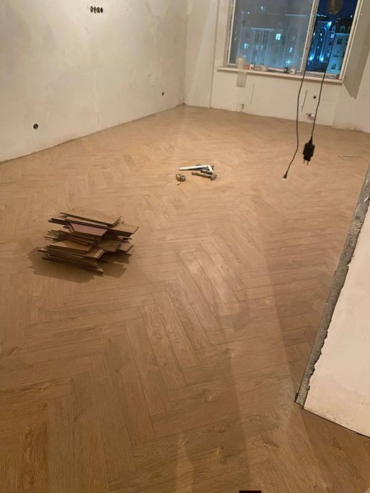 Укладка ламината установка плинтуса