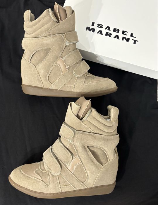Sneakers adidasi Isabel Marant Bekett crem bej khakimarime 37 38 39