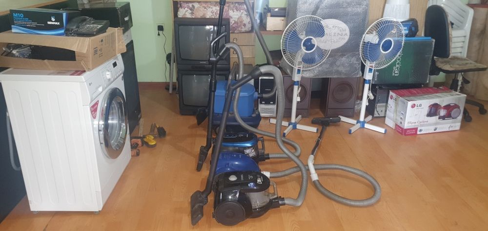 Продам б/у моющие пылесосы РОВЕНТА, САМСУНГ, вентиляторы