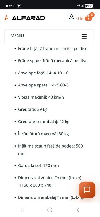 Vând atv copii .
