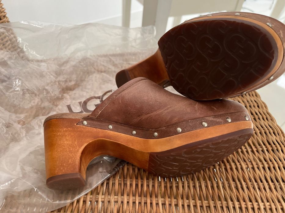 UGG / сабо / kафяво, ест. кожа