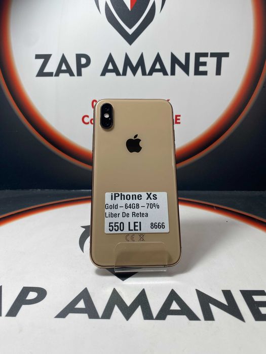 Zap Amanet Vitan - iPhone Xs - Gold - 64Gb - 70%