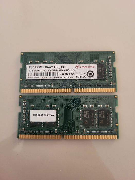 Memorii RAM 4GB/8GB DDR4 - 2133MHz, So-dimm/laptop, CL.15, 1.2V - Noi
