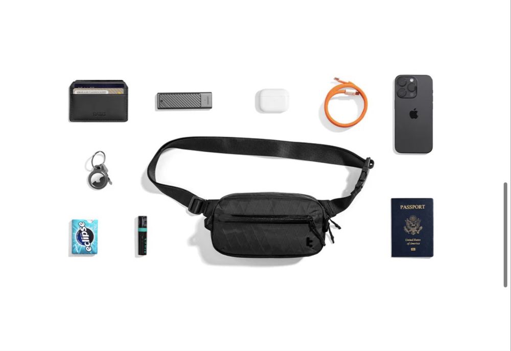 TomToc X-pac T35, Cordura, sling, borseta, crossbody, impermeabila