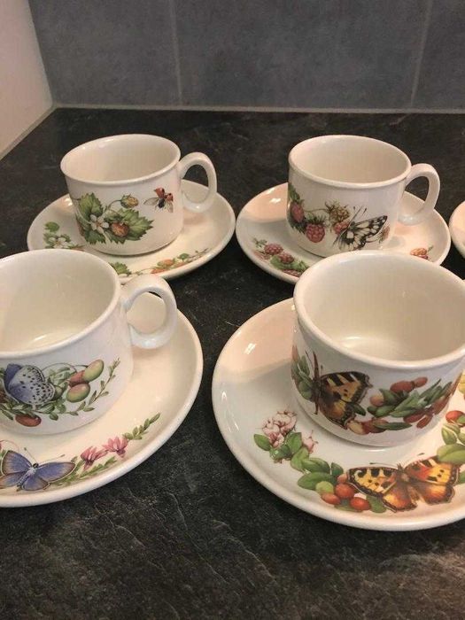 6 чашки за кафе с чинийки- Libelle, Meakin-Member of Wedgwood group