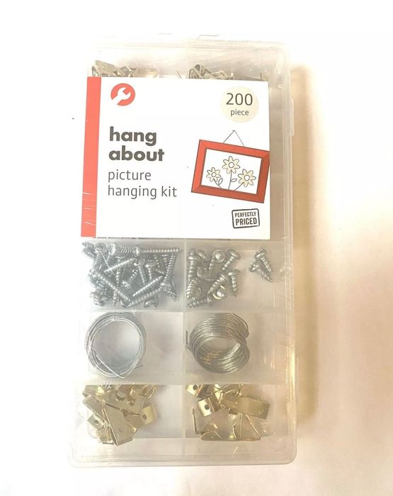 Комплект за закачане на картини и декорации 200 бр