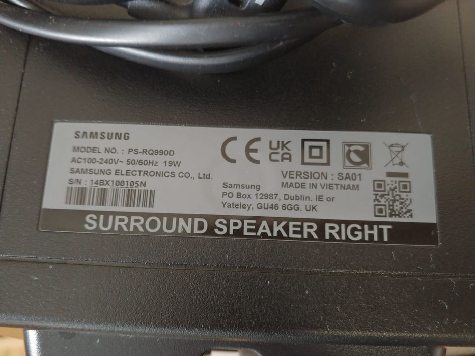 Samsung PS-RQ990d boxe active JVC Yamaha Sony Philips Canton Bose