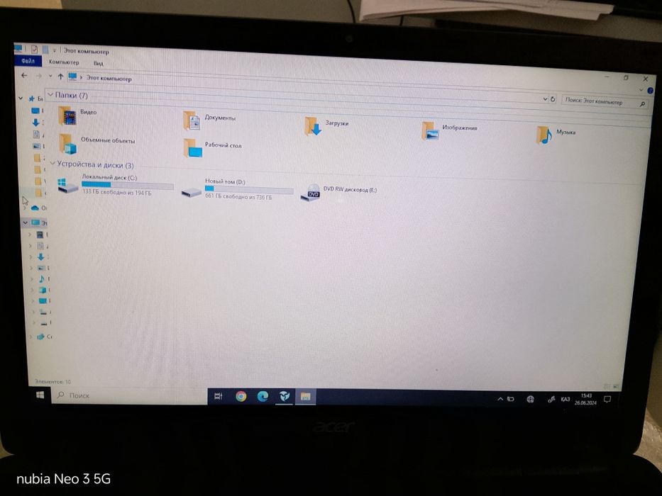 Продам ноутбук acer