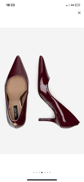 Елегантни обувки NINE WEST бордо
