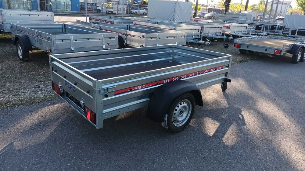 Remorca 235x124 cm, cu a axa sau cu 2 axe, 750 kg. Oferta de sezon