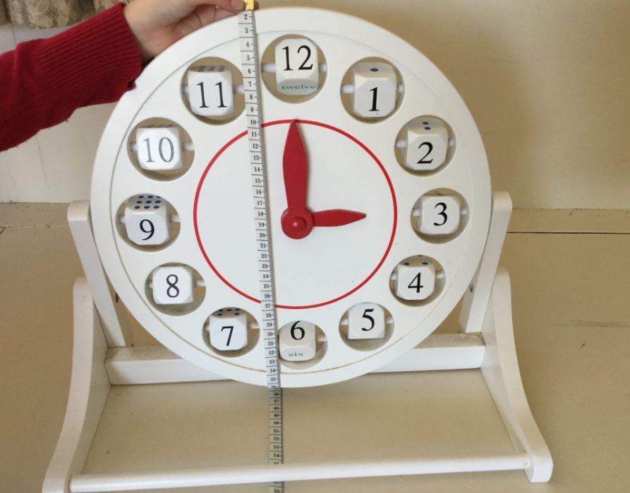 Образователен голям дървен часовник на стойка НАМАЛЕНА ЦЕНА!