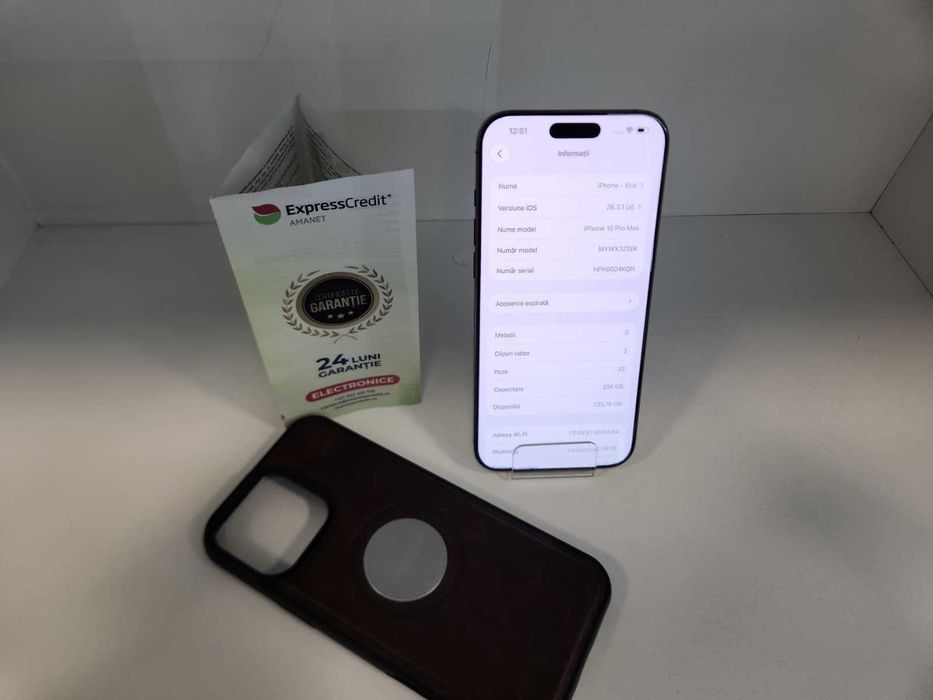 Apple 16 PRO MAX 99% Bateria (Ag8 Tudor/B75018) – Garantie 2 Ani!