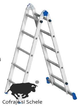 Schela mobila din aluminiu multifunctionala TEAM