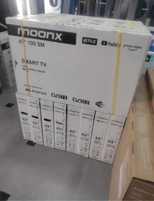 Телевизор Moonx 32/43/50/55 Smart tv Голосовой Пулт Доставка Бесплатно