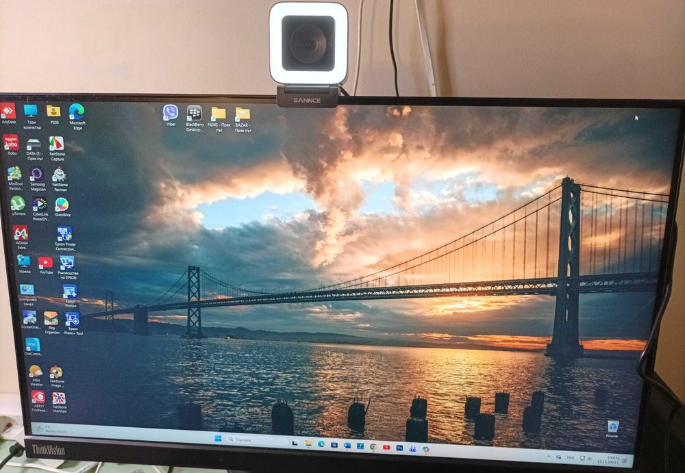 2K Webcam SANNCE W400 – автофокус, 2 микрофона