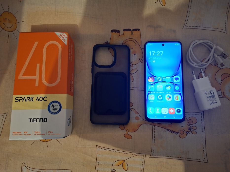 Tecno spark 40c  128 гб
