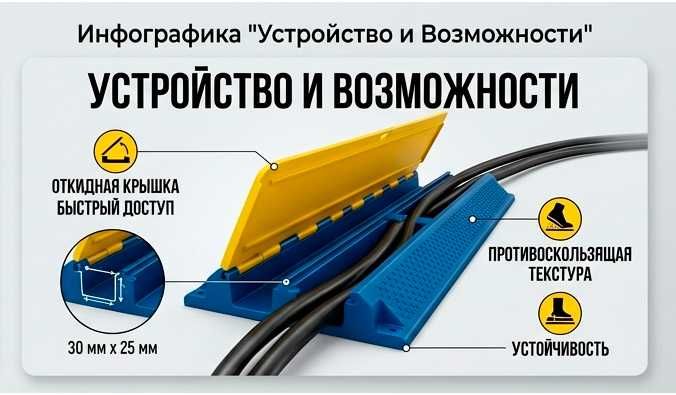 Кабель канал, 2 канала 1 метр