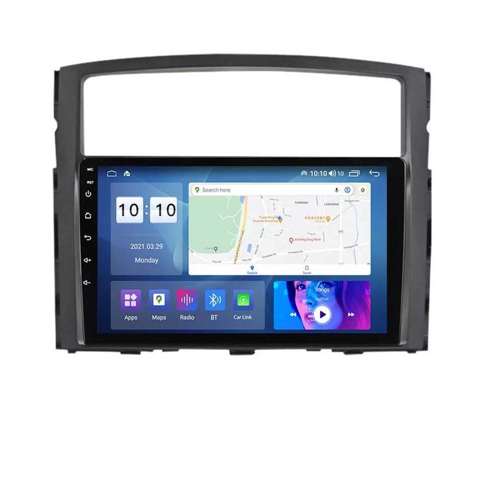 NAVIGATIE Android 14 Mitsubishi Pajero 2006-2018 1/8 Gb CarPlay CAMERA