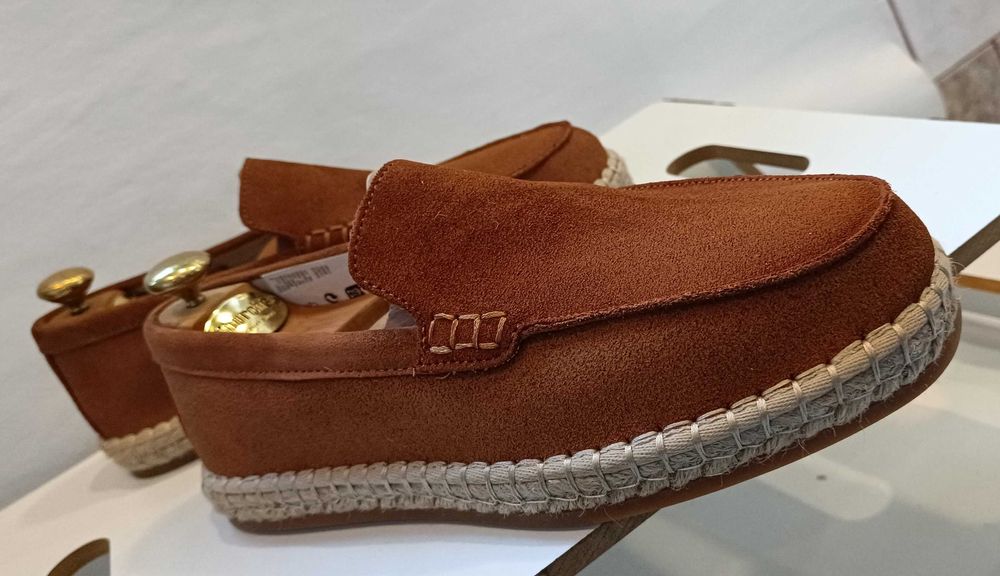 Pantofi sport casual 40 40.5 mocasini slip on ZARA NOI piele naturala