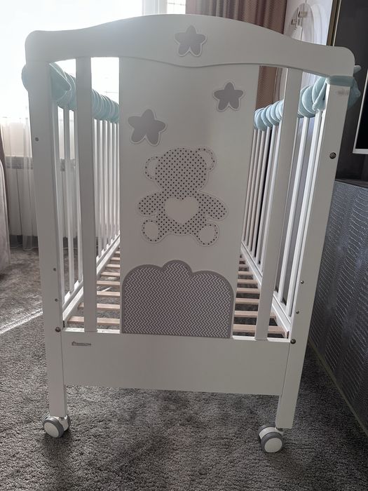 Бебешка кошара BonBon grigio + матрак+протектор