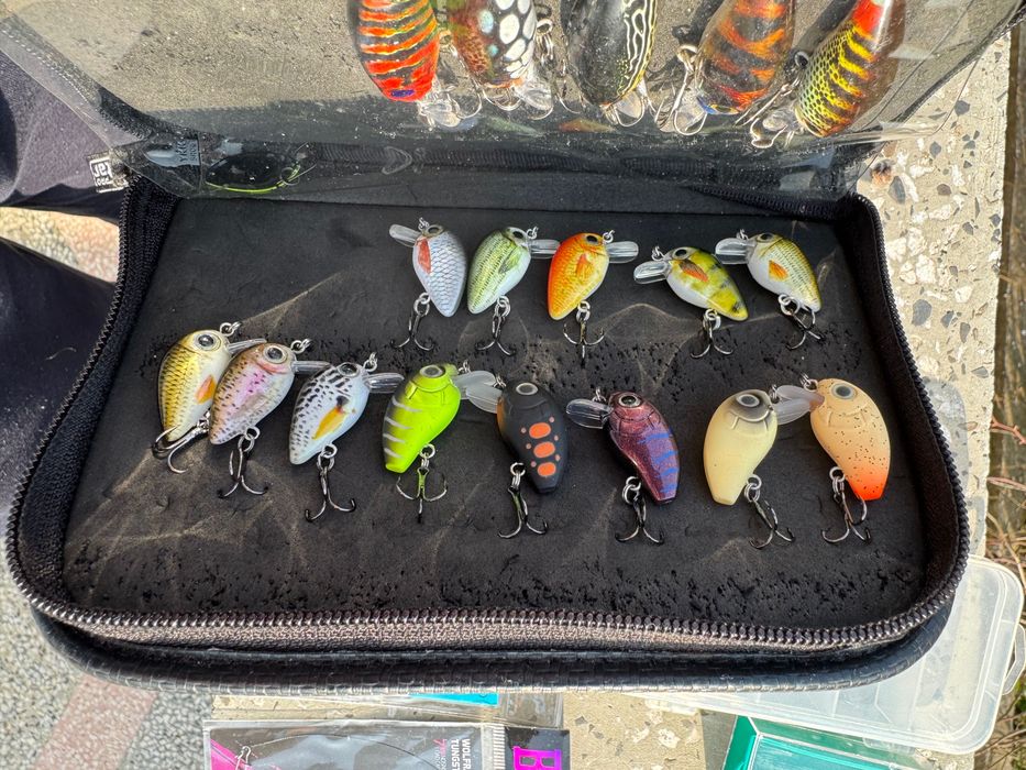 Спининг примамки класьори кутии и аксесоари, клатушки воблери блесни