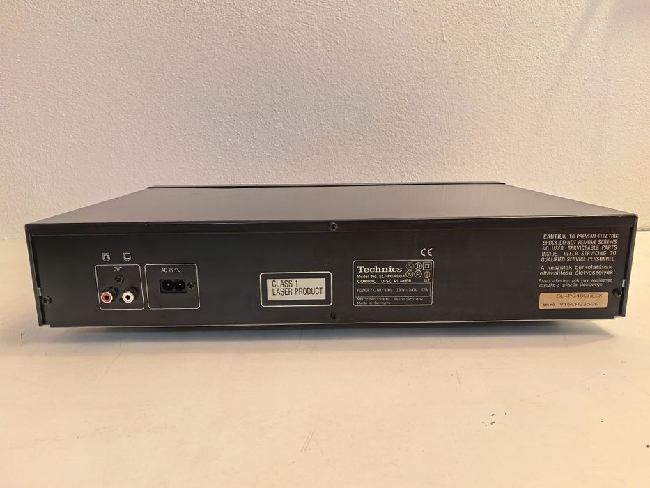 CD player Technics SL PG480A compact disc made in Germany