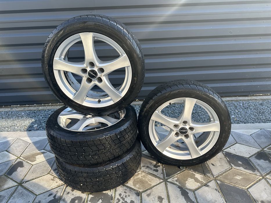 Vand jante aliaj Volkswagen / Audi / Skoda 5 x 112 + cauciucuri iarna noi 205/50/r17 205 / 50 / r17