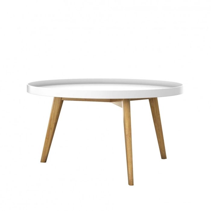 Холна маса кръгла, 80 см., нова, дърво и MDF