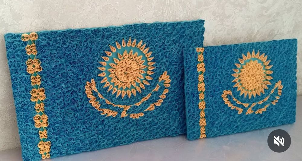 Поделки,флаг Казахстана