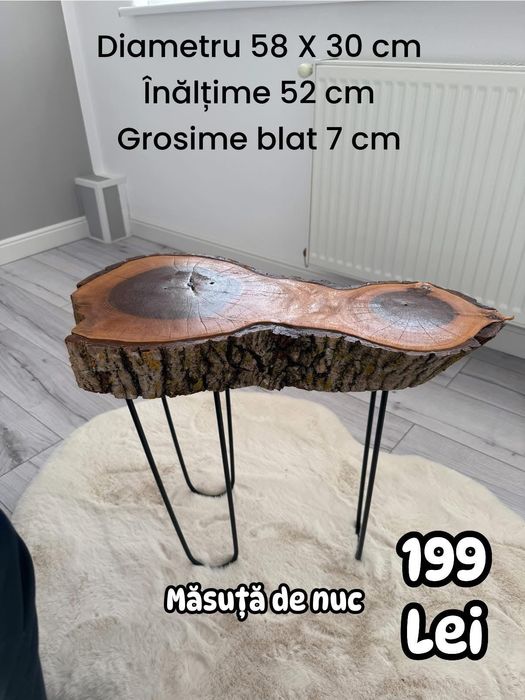 Măsuță de cafea nuc