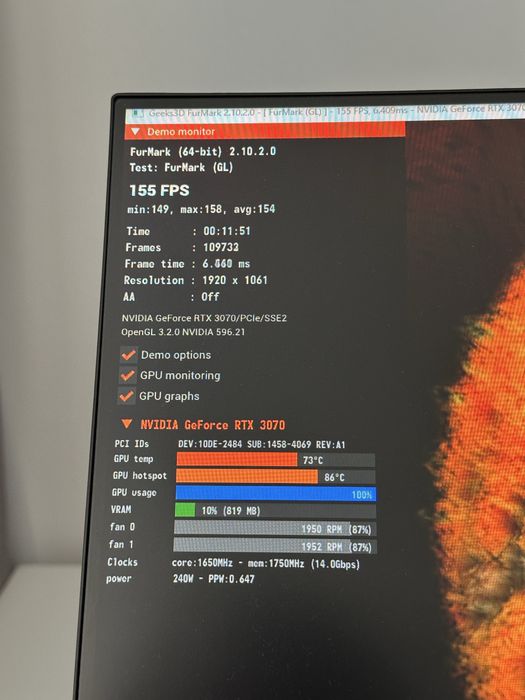 Продам видеокарту Gigabyte Aorus Master RTX 3070
