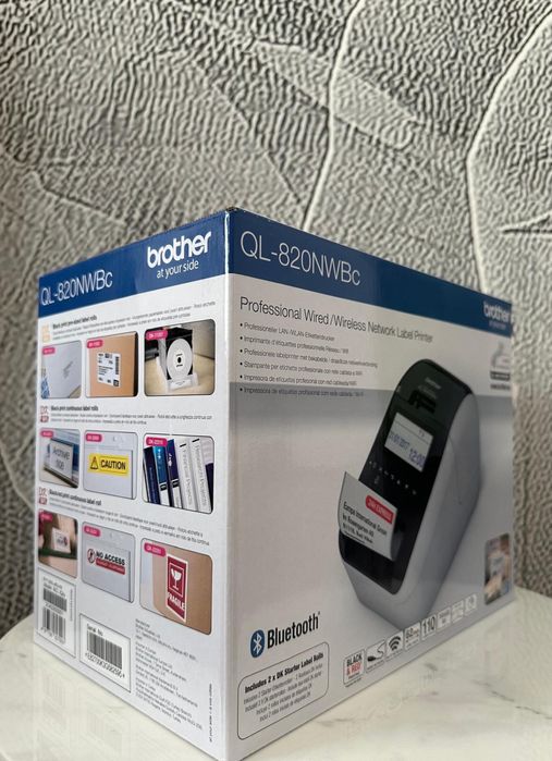 Brother QL-820NWB nou, sigilat, 850 lei – imprimantă etichete USB/WiFi/Bluetooth, rapidă, livrare gratuită