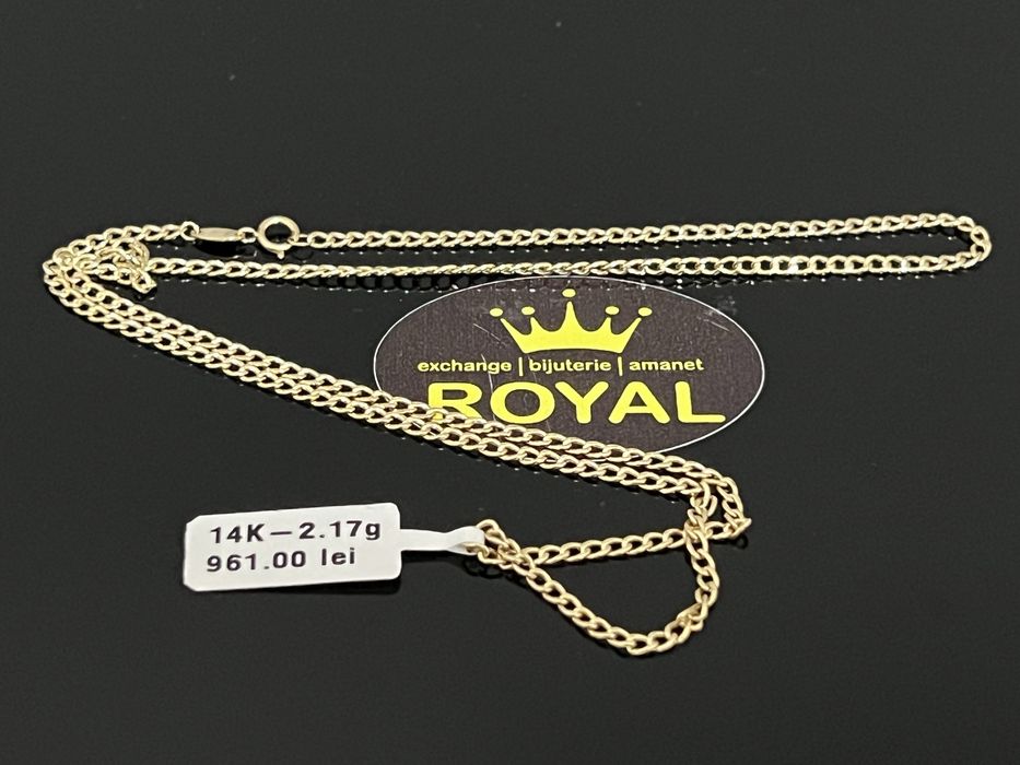 Bijuteria Royal CB : Lant aur 14k 585  2,17 gr