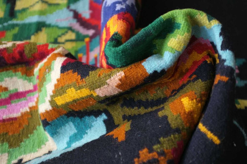 covor vechi antic traditional moldovenesc basarabean manual 320x168 cm