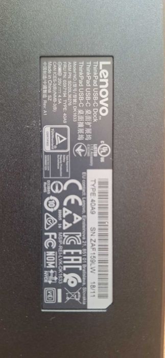 dock statiion докинг станция Lenovo ThinkPad USB-C Dock