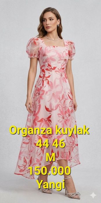 Organza vecherniy kuylak yangi Zara