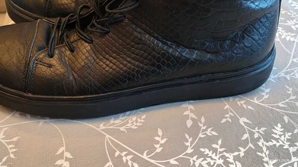 Дамски боти PULT от змийска естествена кожа