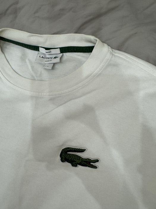 Футболка Lacoste белая оригинал, размер L
